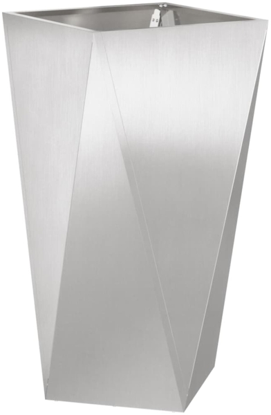 vidaXL Pflanzkübel Silber 40 x 40 x 75 cm Edelstahl 883788