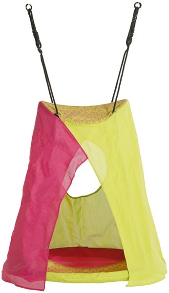 Zelt-Schaukel Weoh, Schaukel für Kinder, pink-grün