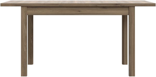 Forte LACETTI Esstisch 120, moderner, ausziehbarer Esstisch, Wohnzimmer, Esszimmer, Valencia Eiche Holzdekor, 120,4 cm (160,4) breit x 76,6 cm hoch x 80 cm tief Bild 4
