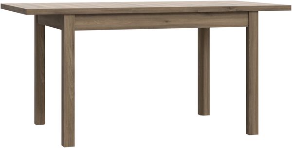 Forte LACETTI Esstisch 120, moderner, ausziehbarer Esstisch, Wohnzimmer, Esszimmer, Valencia Eiche Holzdekor, 120,4 cm (160,4) breit x 76,6 cm hoch x 80 cm tief Bild 5