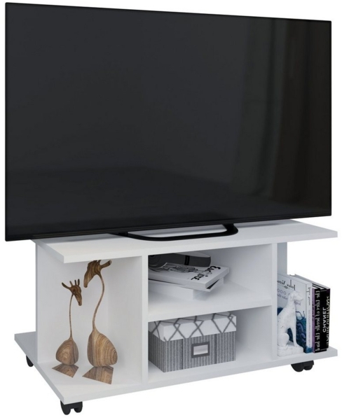 VCM TV-Board Holz TV Lowboard Fernsehregal Rollen Findalo