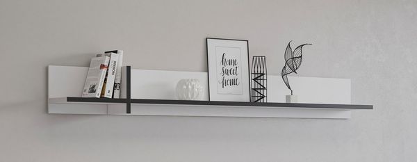 INOSIGN Wandboard Cross,Breite 180 cm, moderne Wandregal, Hängeregal mit viel Stauraum