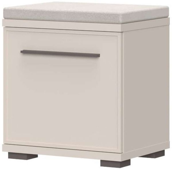 OTTO home Schuhbank Opera, Schuhschrank, Schuhregal, Schuhtruhe, Breite 46 cm (1-St), mit Sitzkissen, UV-lackiert, hochwertige Beschläge, Kaschmirfarbe