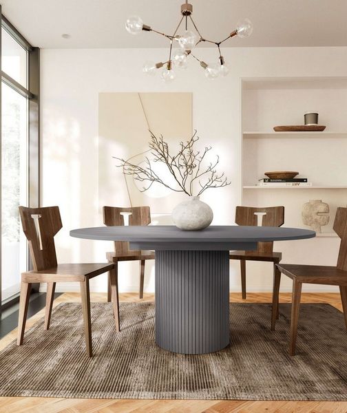 Woodman Esstisch Toscana, Breite 120 cm, melaminbeschichtet, mit Verlängerungsplatten, FSC®