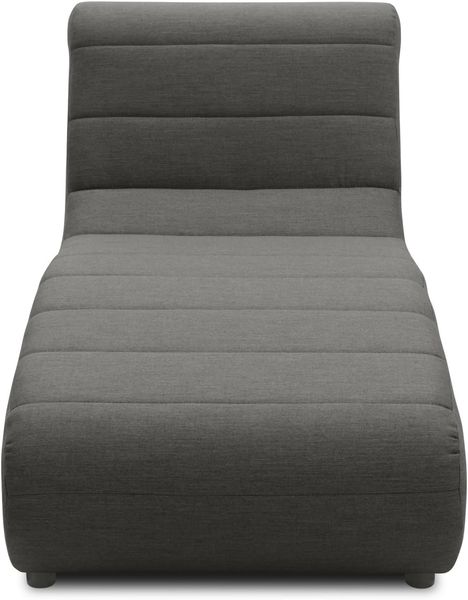 DOMO. collection Outdoor Sofa Borkum, Longchair Element, wetterfeste Gartenmöbel, Liege, 73 x 152 x 80 cm (BxTxH), anthrazit