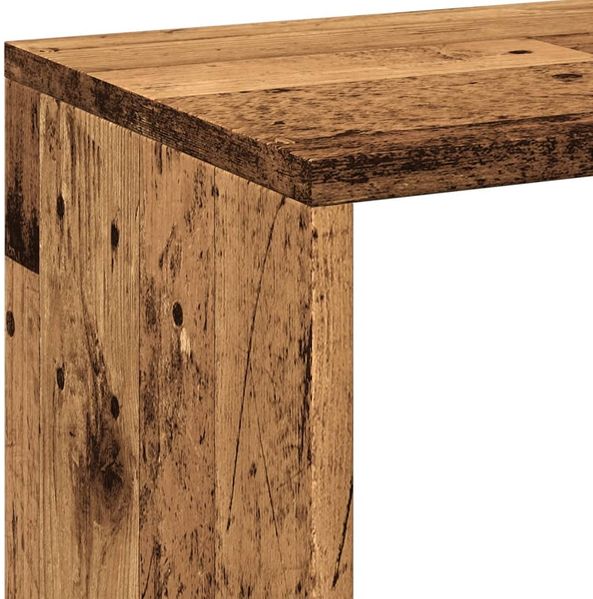 vidaXL Raumteiler-Bücherregal Altholz-Optik 69,5x29x137,5 cm 858028 Bild 8