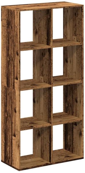 vidaXL Raumteiler-Bücherregal Altholz-Optik 69,5x29x137,5 cm 858028 Bild 6
