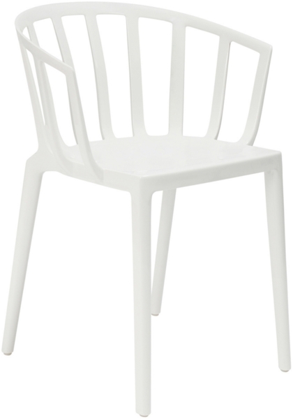 Kartell Venice Sthul, Glänzend weiß, Set of 2