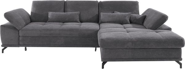 OTTO home Ecksofa Costello L-Form, B: 301 cm mit Sitztiefen-, Armteilverstellung &, 3 Nierenkissen, optional Bettfunktion & Bettkasten