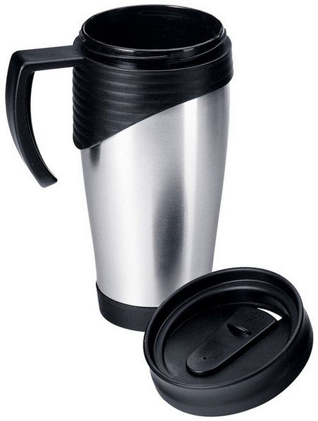 Macma Thermobecher Doppelwandiger Thermobecher / Isolierbecher 0,4l / aus Edelstahl / Far
