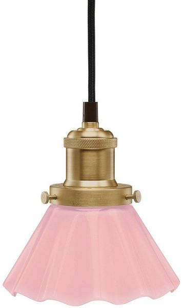 PR Home 3121533 Pendelleuchte August Small Rosa gewellt 15cm