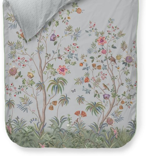 Pip Studio Bettwäsche Il Paradiso Light Blue Perkal 200 x 200 + 2x 80 x 80 cm Bild 3