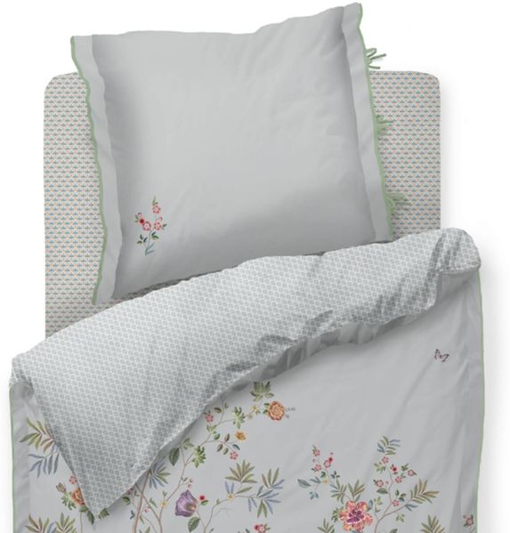 Pip Studio Bettwäsche Il Paradiso Light Blue Perkal 200 x 200 + 2x 80 x 80 cm Bild 2