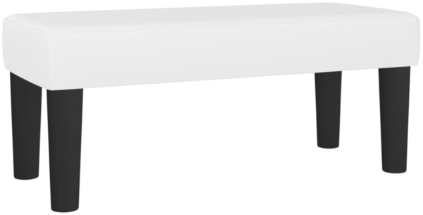 vidaXL Boxspringbett mit Matratze Weiß 80x200 cm Kunstleder, Härtegrad: H2 [3137630] Bild 7