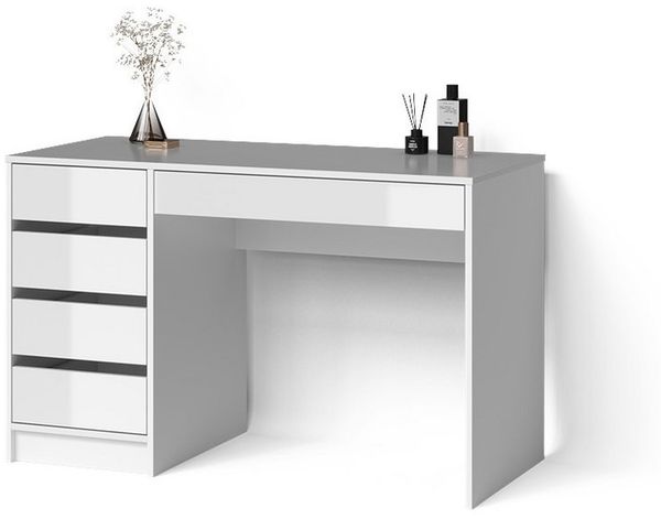 Livinity® Schminktisch Imola, Weiß, 120 x 75 cm (1-St)