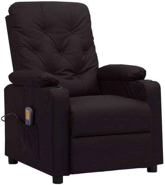 vidaXL Massagesessel Schwarz Kunstleder [339129]