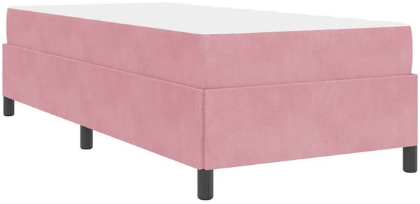 vidaXL Bettrahmen mit Matratze Rosa 100 x 200 cm Stoff 3399047 Bild 9