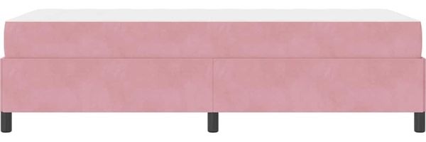 vidaXL Bettrahmen mit Matratze Rosa 100 x 200 cm Stoff 3399047 Bild 8
