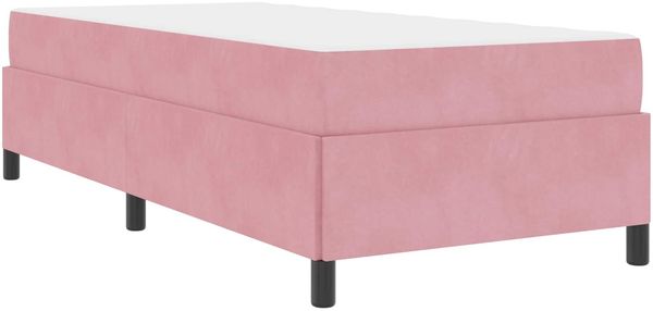 vidaXL Bettrahmen mit Matratze Rosa 100 x 200 cm Stoff 3399047 Bild 4