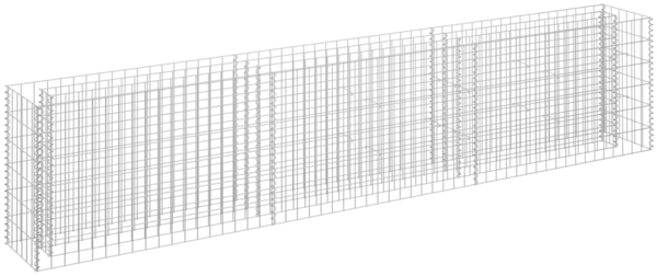 vidaXL Gabionen-Hochbeet Verzinkter Stahl 270×30×60 cm 145638