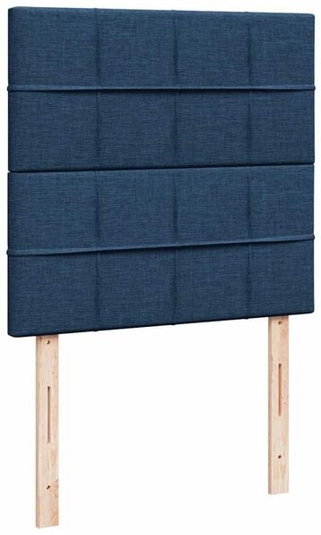 vidaXL Ottomane Bett mit Matratze & LEDs Blau 90x200 cm Stoff 3313981 Bild 10