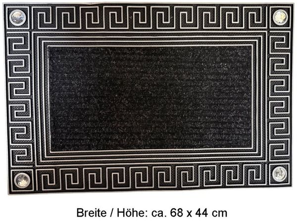 Ekershop Fußmatte Türmatte Fußmatte Schmutzfangmatte Fußabtreter Matte Schmutzmatte, Rechteck