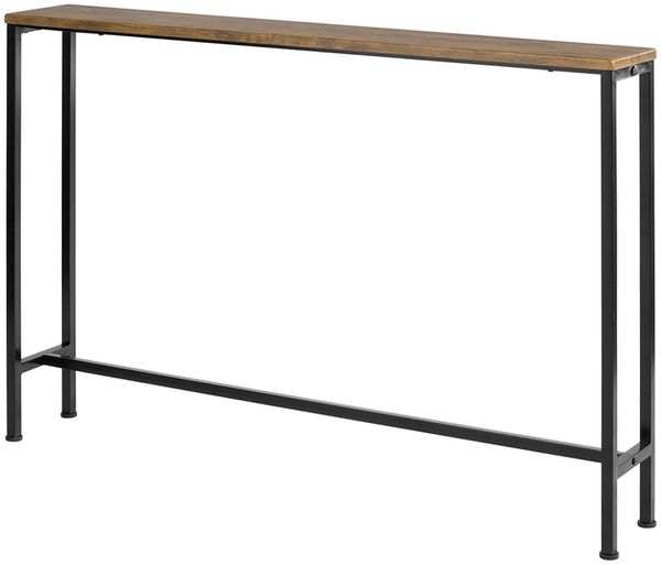 SoBuy FSB19-XL-N Konsolentisch Flur, Metall, PVC-Beschichtung, Braun, 120 x 65 x 20 cm