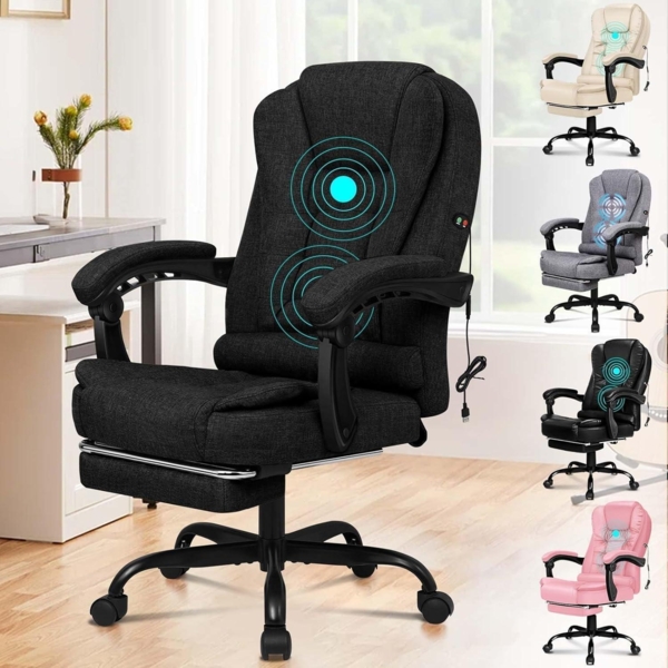 Bürostuhl Computer Schreibtischstuhl Gaming Drehstuhl Schwarz