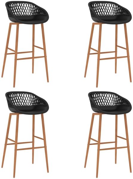 Barhocker 4 Stk. Schwarz [248164]