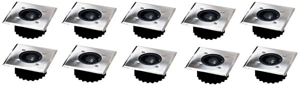 10x LED Solar-Bodeneinbauleuchte Bodenstrahler Bodeneinbaustrahler Solarlampe 10x LED Solar-Bodeneinbauleuchte Bodenstrahler Bodeneinbaustrahler Solarlampe