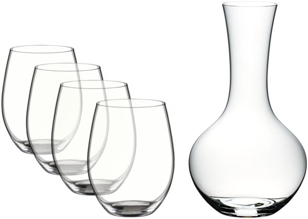 RIEDEL 5414/30 THE O WINE TUMBLER Cabernet/Merlot u. Syrah Dekanter VORTEILSSET