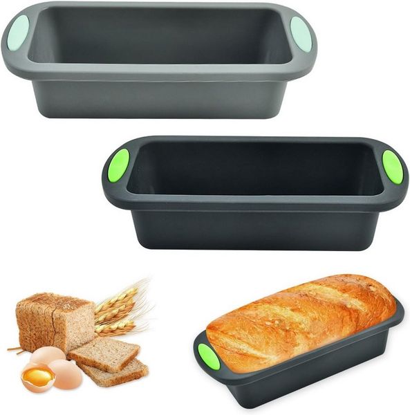 FELIXLEO Silikonform 2St Silikon Brotbackform Rechteckig 28x12x6,5cm Antihaft BPA-frei, (1-tlg)