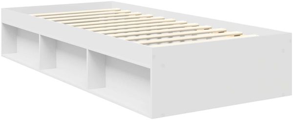 vidaXL Bettrahmen mit Kopfteil Weiß 90 x 190 cm Massives Kiefernholz 3411463 Bild 5