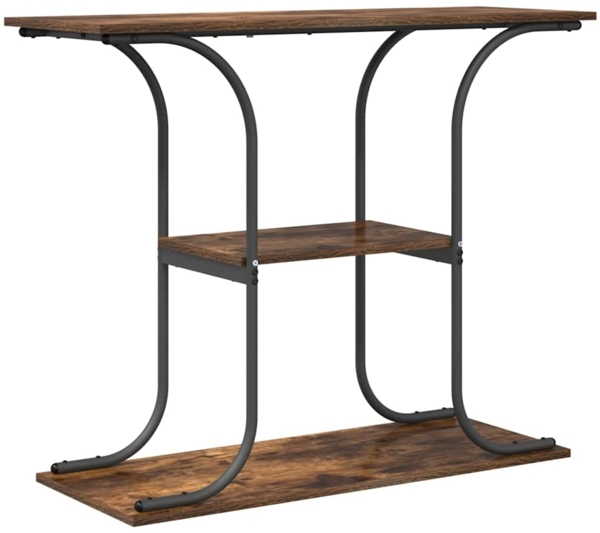 vidaXL Konsolentisch Räuchereiche 101 x 35 x 80,5 cm Holzwerkstoff 868471