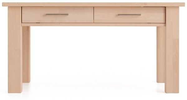 Couchtisch Tisch mit Schublade JORGE Eiche Massivholz 135x80 cm Bild 2
