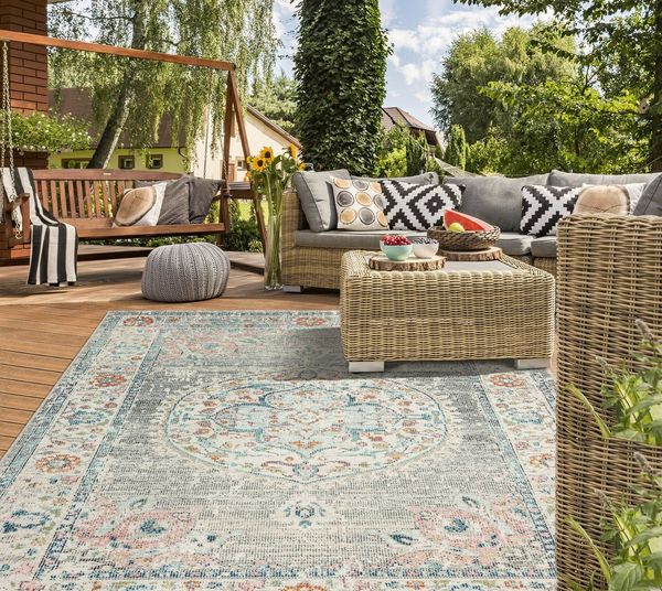 the carpet Teppich Palma, rechteckig, Höhe: 4 mm, Outdoor moderner robuster In und Outdoor Teppich