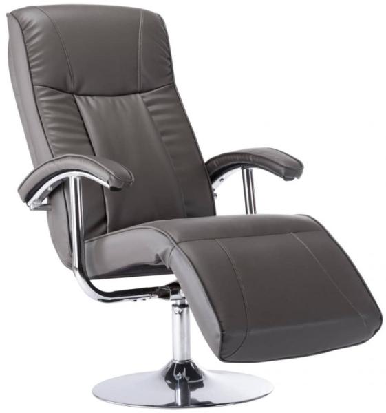 vidaXL TV-Sessel Grau Kunstleder 248588