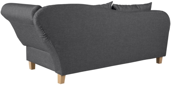 Recamiere mit Armteil rechts klappbar Katia Bezug Flachgewebe Buche natur / graphit 22671 Bild 4