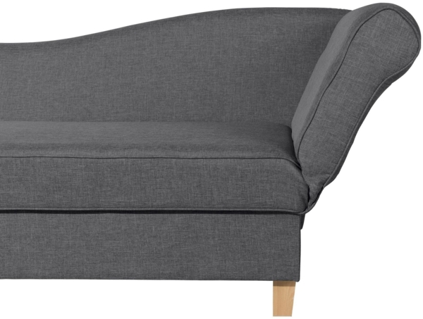 Recamiere mit Armteil rechts klappbar Katia Bezug Flachgewebe Buche natur / graphit 22671 Bild 8