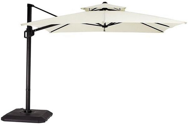 GarveeMore Sonnenschirm Gartenschirm 300x300cm Aluminium UV50+ 360° drehbar