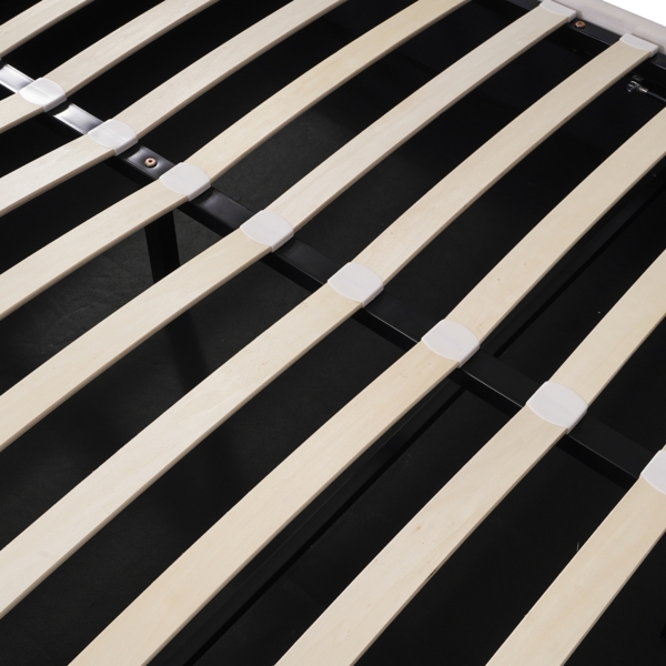 Polsterbett 140x200 cm mit Stauraum aus Samt und hydraulischem Bettkasten – platzsparendes Komfortbett Bild 9