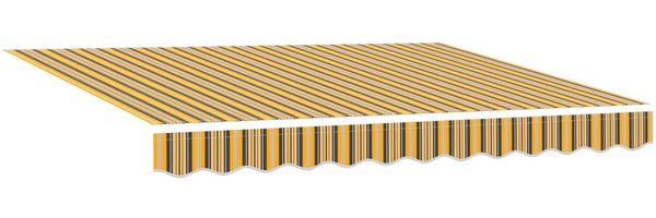 vidaXL Elektrische ausziehbare Markise Gelb, Grau, Anthrazit 2,5 x 2 m 3421476 Bild 5