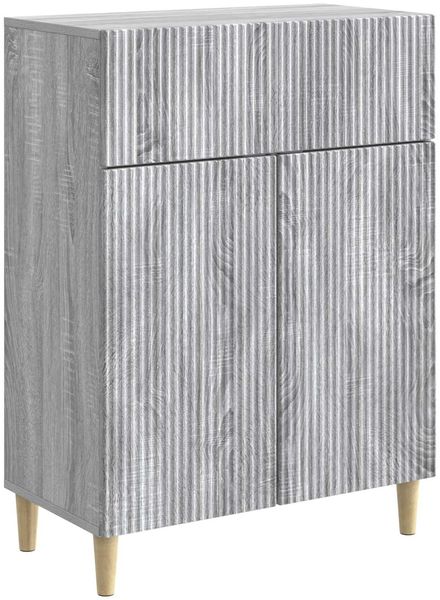 vidaXL Sideboard Graues Sonoma 66 x 34,5 x 90 cm Holzwerkstoff 894641