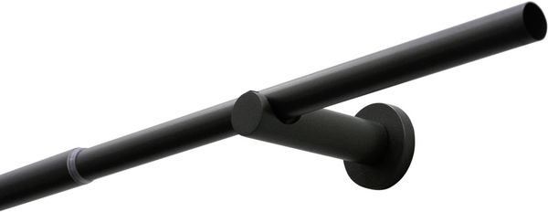 Gardinia Gardinenstangen-Set Sol Ø 16-19 mm schwarz 120-210 cm