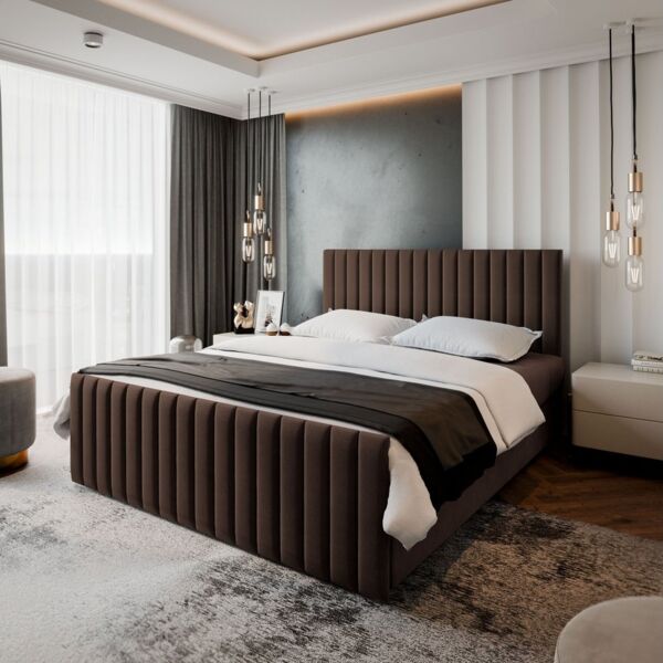 Masseno Boxbett ARION 160x200 cm mit Bonell Matratze und Topper