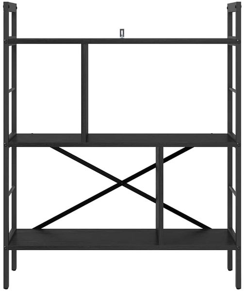 vidaXL Bücherregal Schwarz Eichen-Optik 75 x 30 x 91 cm Holzwerkstoff 883970 Bild 5