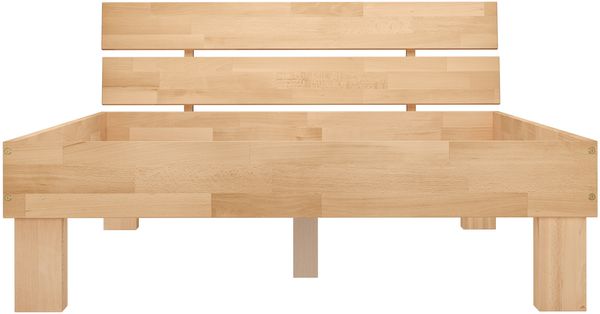 Einzelbett Massivholz Buche 120x220 mit wählbarem Zubehör V-60. 86-12-220 inkl. Rollrost und Matratze Bild 5