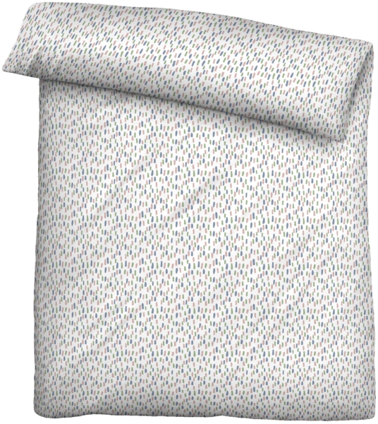 Traumhaft schlafen - Castell - Markenbettwäsche Baumwoll Renforce Bettwäsche 0040791 TUPFER, weiss, 1x 135x200 cm + 1x 80x80 cm