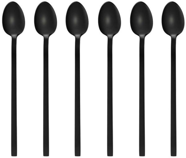 Longdrinklöffel 6 Stück, Edelstahl - Titan, Serie LISSABON