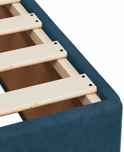 vidaXL Boxspringbett mit Matratze Blau 160x200 cm Samt 3286364 Bild 11